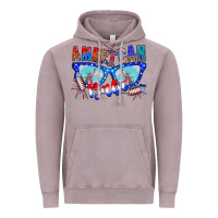 Vintage Zinc American babe Vintage Hoodie - CowhideDigitalArt