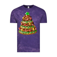 Cloud Purple chocolate christmas cookie cake Vintage Tee - FaDigitalArtStudio