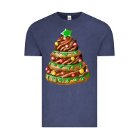 Vintage Denim chocolate christmas cookie cake Vintage Tee - FaDigitalArtStudio