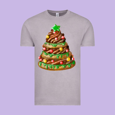 Chocolate Christmas Cookie Cake Vintage Tee Designed By Fadigitalartstudio