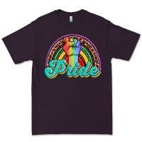 Plum pride rainbow Premium Tee - OliviaCreatesArt