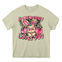 Mossy Somebunny loves you Easter Day Heavy Core Tee - CowGirlArtShop