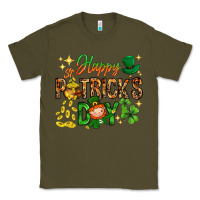 Army Green Happy St. Patrick's Day Classic Tee - HowdyJamesFarm