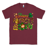Burgundy Happy St. Patrick's Day Classic Tee - HowdyJamesFarm