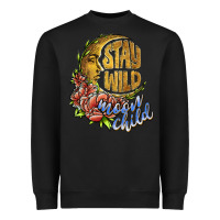 Black stay wild moon child Heavyweight Sweatshirt - JahusDesignShop