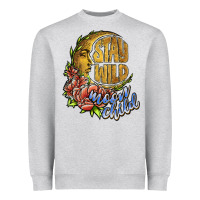 Heather Grey stay wild moon child Heavyweight Sweatshirt - JahusDesignShop
