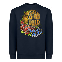 Navy stay wild moon child Heavyweight Sweatshirt - JahusDesignShop