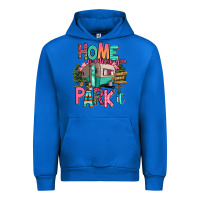 Cobalt home is where we park it Urban Hoodie - RanaPortraitStore