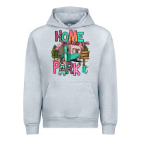 Heather Grey home is where we park it Urban Hoodie - RanaPortraitStore