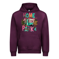Mauve Wine home is where we park it Urban Hoodie - RanaPortraitStore