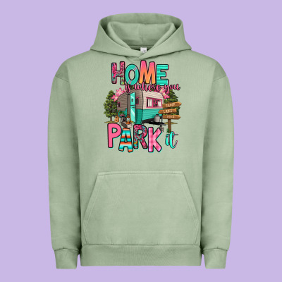 Home Is Where We Park It Urban Hoodie Designed By Ranaportraitstore