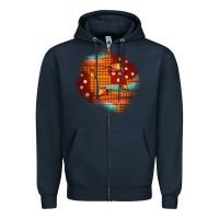 Navy fall patch Zipper Hoodie - JahusDesignShop