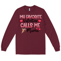 Burgundy love message with cupid and hearts Long Sleeve Tee - CowhideDigitalArt
