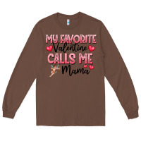 Chestnut love message with cupid and hearts Long Sleeve Tee - CowhideDigitalArt