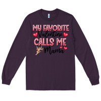Plum love message with cupid and hearts Long Sleeve Tee - CowhideDigitalArt