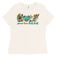 Bone peace love bull skull bbs Ladies Tee - BundleAndBundleShop