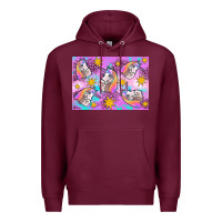 Burgundy unicorn Premium Hoodie - Artiststas