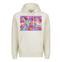 Oatmeal Heather unicorn Premium Hoodie - Artiststas