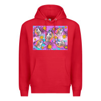 Red unicorn Premium Hoodie - Artiststas