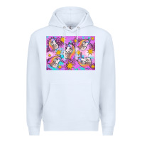 White unicorn Premium Hoodie - Artiststas