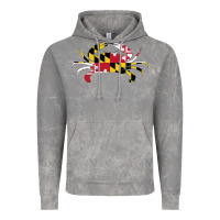 Cloud Rock Maryland Crab State Pride Flag Vintage Hoodie - maiPhamDesign