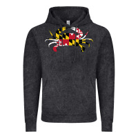 Vintage Black Maryland Crab State Pride Flag Vintage Hoodie - maiPhamDesign