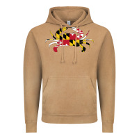 Vintage Camel Maryland Crab State Pride Flag Vintage Hoodie - maiPhamDesign