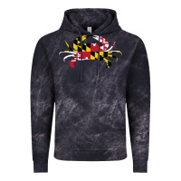 Cloud Black Maryland Crab State Pride Flag Vintage Hoodie - maiPhamDesign