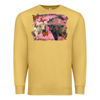 Antique Gold valentine's day barn and black angus with charolais Premium Sweatshirt - RanaPortraitStore
