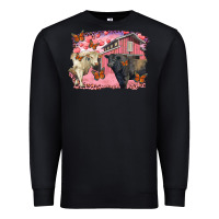 Black valentine's day barn and black angus with charolais Premium Sweatshirt - RanaPortraitStore