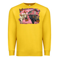 Lemon valentine's day barn and black angus with charolais Premium Sweatshirt - RanaPortraitStore