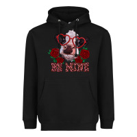 Black be mine valentine's day calf Heavyweight Hoodie - RanaPortraitStore