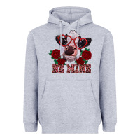 Heather Grey be mine valentine's day calf Heavyweight Hoodie - RanaPortraitStore