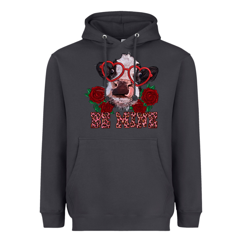 Be Mine Valentine's Day Calf Heavyweight Hoodie by RanaPortraitStore | Teevron