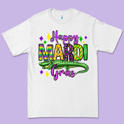 Happy Mardi Gras Alligator Olivia Premium Tee Designed By Oliviacreatesart