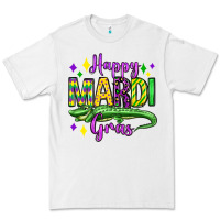White happy mardi gras alligator olivia Premium Tee - OliviaCreatesArt