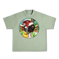 Oil Green Baby pig Urban Heavy Tee - FaDigitalArtStudio