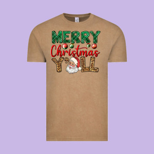 Merry Christmas Y'all Vintage Tee Designed By Bundleandbundleshop