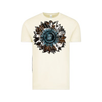 Vintage Arctic cowhide leopard and  leather sunflower Vintage Tee - RanaPortraitStore