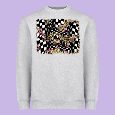 Racing Leopard Backgraund Heavyweight Sweatshirt Designed By Jahusdesignshop