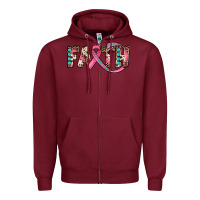 Burgundy faith Zipper Hoodie - JahusDesignShop