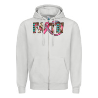 Dove Grey faith Zipper Hoodie - JahusDesignShop
