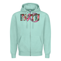 Seafoam faith Zipper Hoodie - JahusDesignShop