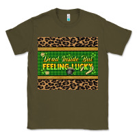 Army Green Dead inside but feeling lucky 20oz skinny tumbler Classic Tee - HowdyJamesFarm