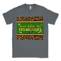 Charcoal Heather Dead inside but feeling lucky 20oz skinny tumbler Classic Tee - HowdyJamesFarm