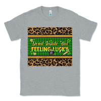 Heather Grey Dead inside but feeling lucky 20oz skinny tumbler Classic Tee - HowdyJamesFarm