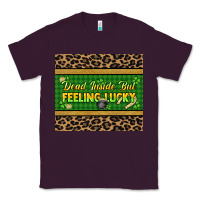 Plum Dead inside but feeling lucky 20oz skinny tumbler Classic Tee - HowdyJamesFarm