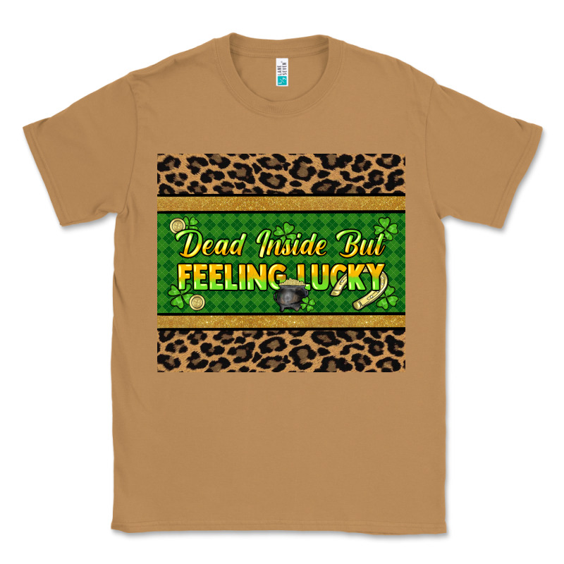 Dead Inside But Feeling Lucky 20oz Skinny Tumbler Classic Tee by HowdyJamesFarm | Teevron