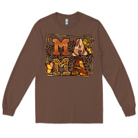 Chestnut Melanin leopard frame mama Mother's Day Long Sleeve Tee - LillyAllenDesigns