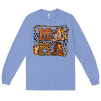Colony Blue Melanin leopard frame mama Mother's Day Long Sleeve Tee - LillyAllenDesigns
